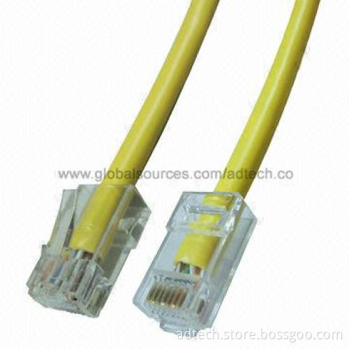 Assembled Cat5 Patch Cable, Bootless No Boot RJ45 in PVC or LSZH UL-marked